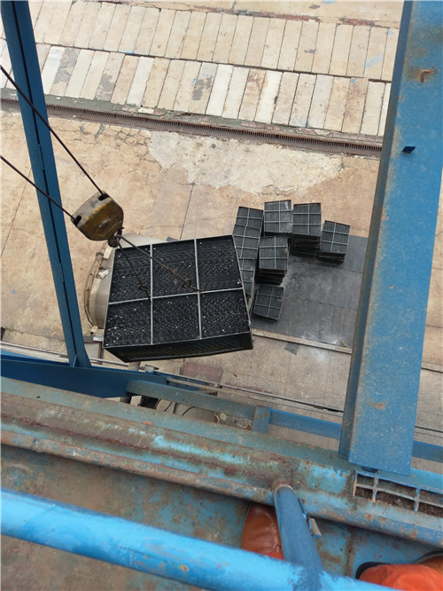 空預器蓄熱元件吊包清洗07